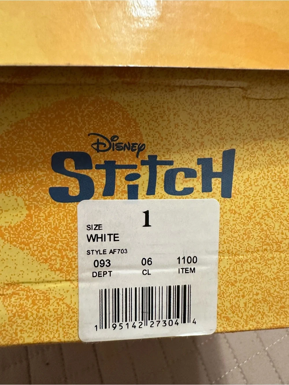 Disney Lilac and White Kids Stitch & Angel Low-Top Sneakers